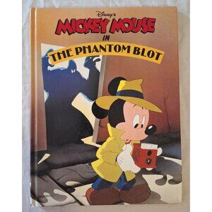 Disney Mickey Mouse In The Phantom Blot Oversized Hardcover Book 1990 Read Aloud